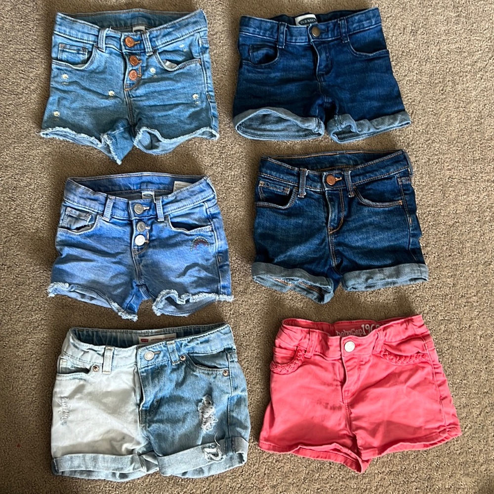 Lot of 6 Old Navy Jean Shorts